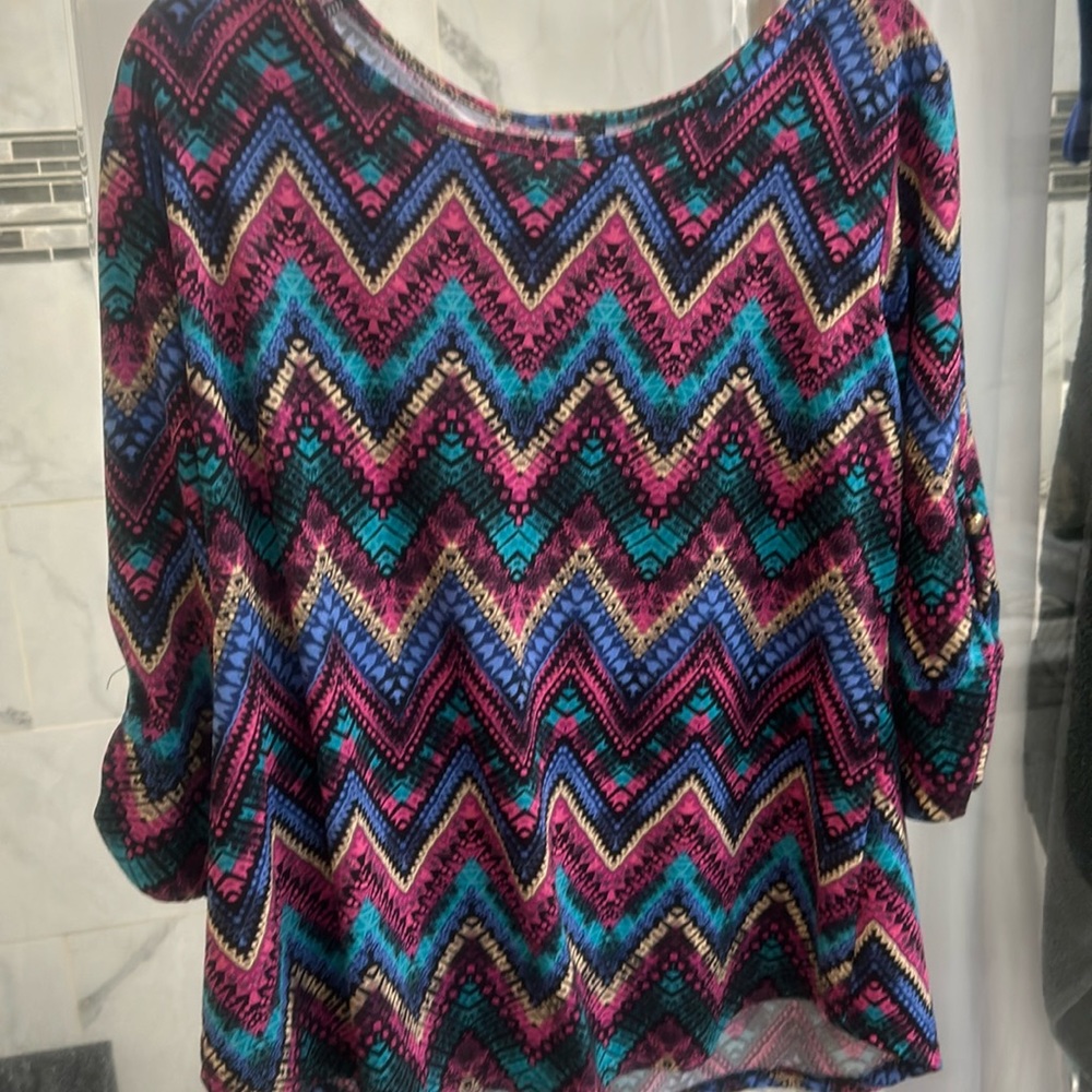 Ashley Blue top size large